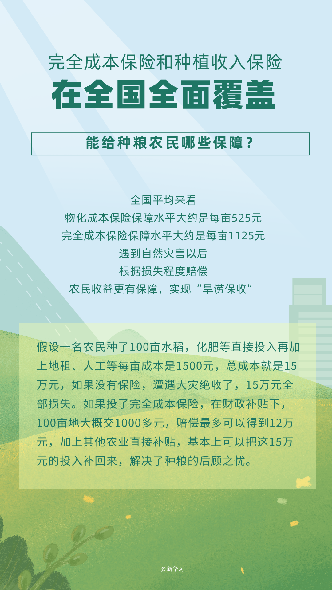 三大粮食作物“双保险”全面实施 为种粮农民带来哪些保障