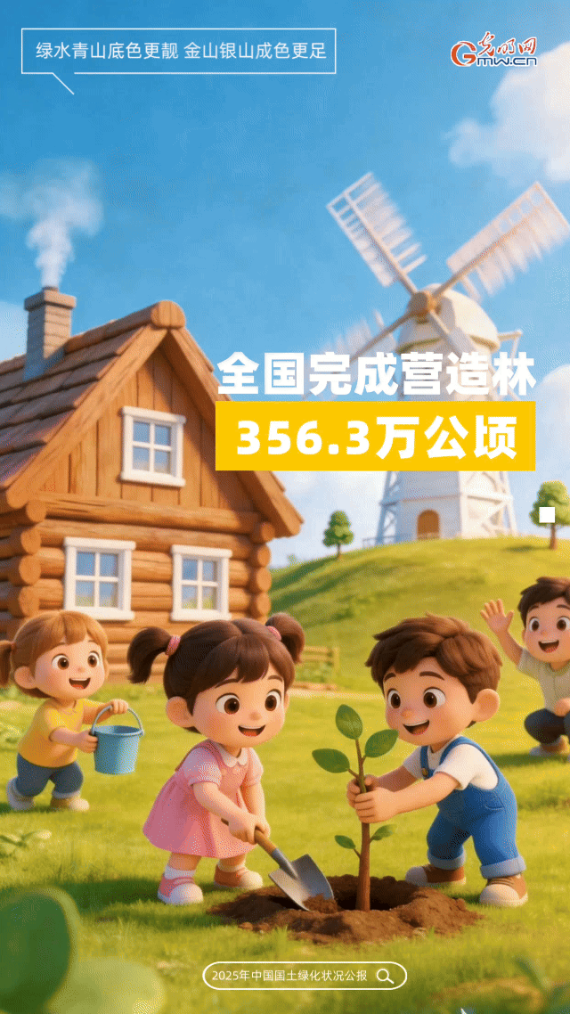 动态海报丨不负春光植新绿！数读2025年国土绿化成绩单