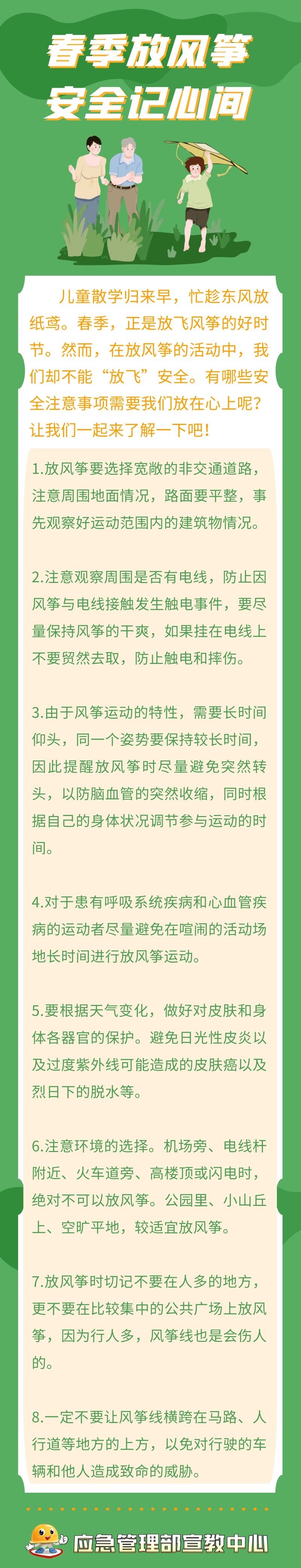 春季放风筝 安全记心间