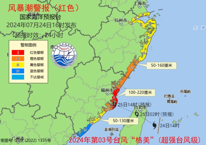 国家海洋预报台发布今年首个海浪、风暴潮双红警报