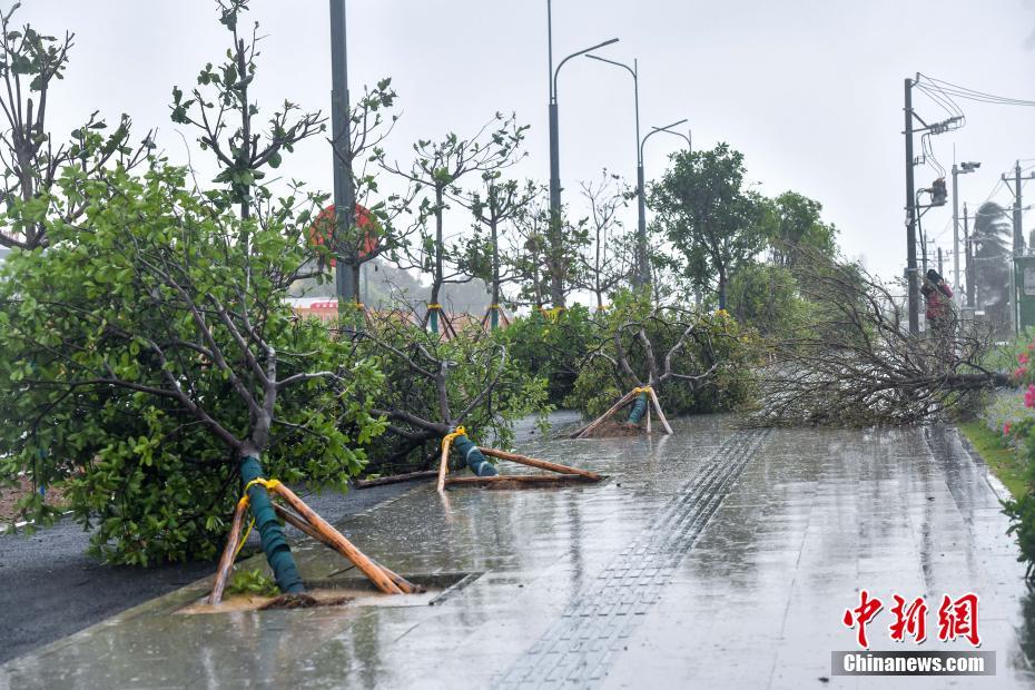台风“蝴蝶”携较强风雨影响海南
